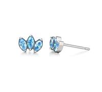 Limerencia G23 Titanium Hypoallergenic Earrings, CZ Crown Cubic Zirconia, Implant Grade Piercing jewelry Suitable for Women for Sensitive Ears Delicate Jewelry
