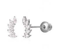 Limerencia Hypoallergenic G23 Implant Grade Titanium Screw Back Earrings Tragus 20G Helix F136 Piercing Post for Sensitive Ears Cartilage(Climber)