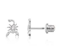 Limerencia Hypoallergenic G23 Implant Grade Titanium Screw Back Earrings Tragus 20G Helix F136 Piercing Post for Sensitive Ears Cartilage, Titanium, No Gemstone