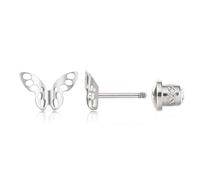 Limerencia Hypoallergenic G23 Implant Grade Titanium Screw Back Earrings Tragus 20G Helix F136 Piercing Post for Sensitive Ears Cartilage, Titanium, No Gemstone