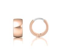 Limerencia Hypoallergenic Implant Grade Titanium F136 Hoop Chunky Earrings,Wide Thick Huggie Earrings G23 for Women Sensitive Ears (Rose Gold)