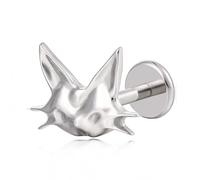 Limerencia Hypoallergenic Titanium ASTM F136-18G 6mm 8mm 10mm Flat Back Internal Thread Stud Earring Piercing Jewelry for Tragus Helix Conch Cartilage Nose Lip