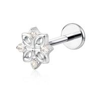 limerencia Pure Titanium F136 Hypoallergenic Piercing Jewelry,Flat Back Internally Threaded Stud Earring 18g for Cartilage/Tragus/Helix/Conch/Nose/Lip