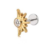 limerencia Pure Titanium F136 Hypoallergenic Piercing Jewelry,Flat Back Internally Threaded Stud Earring 18g for Cartilage/Tragus/Helix/Conch/Nose/Lip