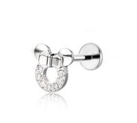 limerencia Pure Titanium F136 Hypoallergenic Piercing Jewelry,Flat Back Internally Threaded Stud Earring 18g for Cartilage/Tragus/Helix/Conch/Nose/Lip (tear)(minnie mouse)
