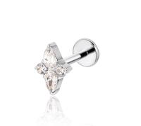 limerencia Pure Titanium F136 Hypoallergenic Piercing Jewelry,Flat Back Internally Threaded Stud Earring 18g for Cartilage/Tragus/Helix/Conch/Nose/Lip