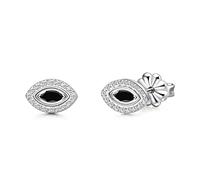 Limerencia Pure Titanium Hypoallergenic Earrings Evil Eye CZ Cluster Minimalist | G23 Implant Grade Piercing Fashion Jewelry For Sensitive Ears