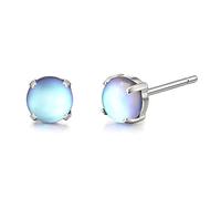 Limerencia Pure Titanium Hypoallergenic Earrings，Opal/Moonstone/Cat's Eye/Blue Turquoise Stud Earrings, Implant Grade|Delicate Jewelry For Sensitive Ears