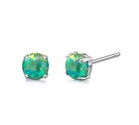 Limerencia Pure Titanium Hypoallergenic Earrings，Opal/Moonstone/Cat's Eye/Blue Turquoise Stud Earrings, Implant Grade|Delicate Jewelry For Sensitive Ears