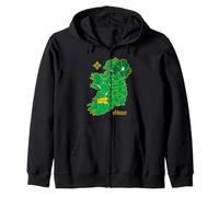 Limerick Ireland County Map Eire Irish Travel Zip Hoodie
