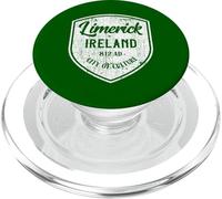 Limerick Ireland Crest - Eire Gift Distressed Irish Souvenir PopSockets PopGrip for MagSafe