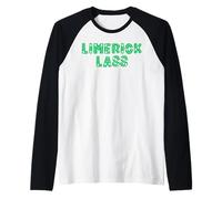 Limerick Lass Ireland Irish Nicknames for Men Women & Kids Raglan Baseball Tee