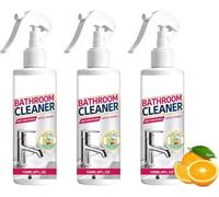Limescale Remover Foam Spray Super Powerful,Glass&Mirror Cleaner,Power Gel Brush Limescale Remover,Versatile Bathroom&Kitchen Cleaner Spray Suitable on Chrome,Shower Glass and Sanitary Ware，2