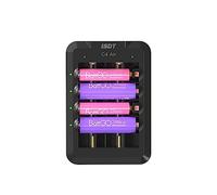 LIMETA 6-slot Battery Charger for AA & AAA 18650 Cylindrical Batteries,40W Smart Fast Battery Charger,Type-C QC3.0 Output