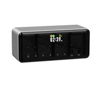 LIMETA MDSS2 8-in-1 200W Desktop Charging Station, Fast Charging Smart Power Distribution Screen Display with Timer Charging/Alarm Function APP Link,6 Port USB-C 25W Max