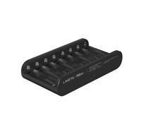 LIMETA R8Air 8-slot Smart Battery Charger,Rechargeable AA AAA Household Battery Charger for Ni-MH Li-ion Type-C Independent Slot Fast Charging
