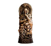 LIMIAO Freya Statue Norse God Goddess Statue for Altar Resin Nordic Gods Carving Pantheon for Home Collection Bookcase Orament,Loki