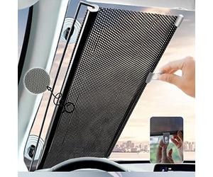 limiao123 Car Sun Window Shade,Car Roller Sunshade Retractable Car Window Roller Blinds Sun Protection Window Shield With Suction For Side And Rear Car Window (68x125cm)