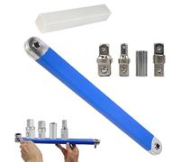 Limiar Offset Extension Wrench - Multifunctional Tight Reach Wrench Set with 1/2", 1/4" and 3/8" Square Drive Adapters (1pcs)