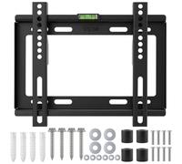 Limiebllu TV Wall Bracket,For14-42 Inch Fixed TV Wall Bracket,25kg | Max VESA 200x200mm,Universal Slim TV Mount,Flat and Curved Screen Compatible,Secure Lock,Living Rooms,Bedrooms