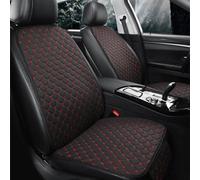 LIMIMIKAIXIN Car Seat Covers Full Set for MG HS 2018-2023, Linen Cushion Pad Backrest Front Rear Cover Breathable Protector Auto Interior Accessories,D/black~red