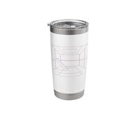 Liminal Space Empty Dead Ghost Mall Creepy Spooky Aesthetic Stainless Steel Insulated Tumbler