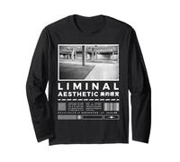 Liminal Spaces Retro Internet 80s & 90s Backrooms Vaporwave Long Sleeve T-Shirt