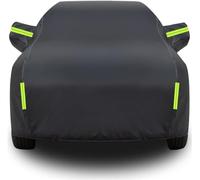 LIMINFACAI Car Cover for KIA Rio 2. Generation Typ JB 2007 2008 2009 2010 2011,All Weather Waterproof Breathable Durable Scratch-resistant Dustproof Sunproof Outdoor Protection,A/Black-Green