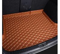 LIMINFACAI Car Leather Boot Mats for FIAT 500/500C/500E/Abarth 500 2007-2020 2021 2022,Auto Waterproof Anti Scratch Anti Slip Trunk Pad Cargo Protector Liners Interior Accessories,A/Brown