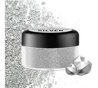 Limino Edible Glitter - 10g Luster Dust Metallic Food Grade Coloring for Drinks, Cake Decorating, Baking Powder Shimmer Dusting Icing, Wine, Gumpaste, Candy (Silver)