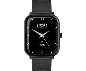 Limit 37mm Black Unisex Smart Watch Fitness Tracker with Bluetooth Calling Hear