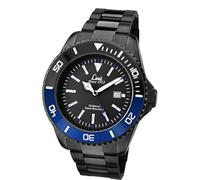 Limit 5519.01 Men's Quartz Watch with Black Dial Analogue Display and Black Steel Bracelet