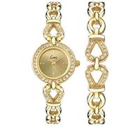 Limit Ladies' Gold Plated Stone Set Watch and Bracelet Set (227710144)
