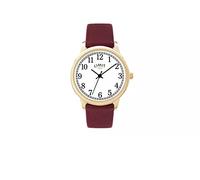 Limit Ladies Red Faux Leather Strap Watch