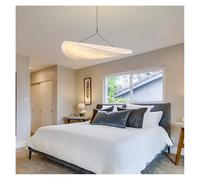 Limit Light Silk LED Ceiling Chandeliers Japanese-Style Modern Handmade Pendant Light Living Dining Room Bedroom Hanging Lamp(Silk White_50CM)