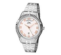 Limit Men's Quartz Watch with White Dial Analogue Display and Silver Bracelet 5515.01