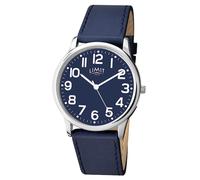 Limit Men's Silver Tone & Navy Blue Strap Watch