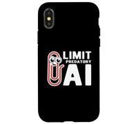 Limit Predatory AI Data Protection Paper Clip Case for iPhone X/XS