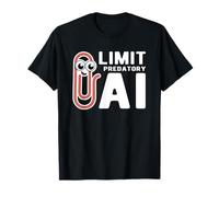Limit Predatory AI Data Protection Paper Clip T-Shirt
