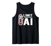 Limit Predatory AI Data Protection Paper Clip Tank Top