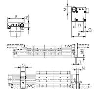Limit-stop for 25 mm Rodless Cylinders
