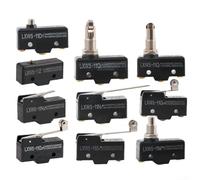 Limit Switch,for Industrial Control Applications SPDT Push, Plunger Actuator AC 380V DC 220V 10A Momentary Mechanical Travel Switch Panel Mount(LXW5-11M)