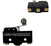Limit Switch Short Hinge Roller Lever 1NO 1NC 1Com Micro 3A AC 380V DC220V 3 Screw Terminal Momentary Reset LXW5-11G2(1 Piece)
