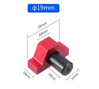 Limit Tenon Blocks for Woodworking, Stainless Steel Table Stopper with Non-Slip Grip, Bench Clamp for Workbench Board Fixing, 19/20mm Silver