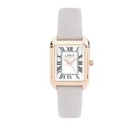 Limit Women’s Classic Square Watch 22mm Rose Gold Case Silver Vertical-Brushed Dial with Black Roman Numerals Grey PU Strap Quartz Analogue 2-Year Guarantee