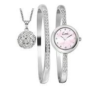 Limit Women's Quartz Watch with White Dial Analogue Display and Silver Other Bangle 6016G.55