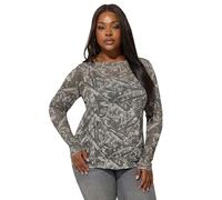 Limited Collection Curve Fire Skull Mesh Top - Women's - Plus Size Curve