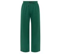 Yours Women's Eyelet Drawstring Joggers in Green | Size: 22/24