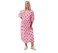 Limited Collection Curve Pink Polka Dot Dress - Women's - Plus Size Curve