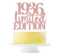 Limited EDITION 1936 cake topper 89th birthday happy birthday cake topper men and women cheer 89 years old handmade rose gold glitter cake decoration (1936)